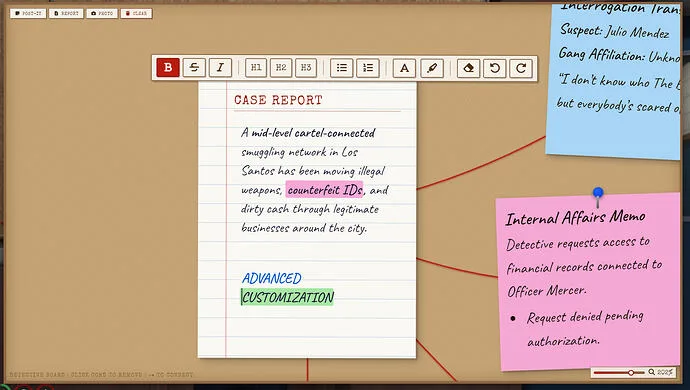 Detective/Police Board