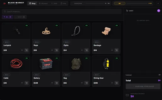 Advanced Black Market System
