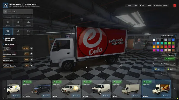 [ESX/QBCore] modern Vehicleshop / Dealership