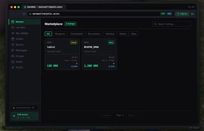 Goonsquad DarkMet | Advanced Dark Web System | Criminal Marketplace for RP Interactions