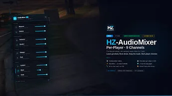 HZ-AudioMixer - Per-Category Audio Mixer for FiveM (Rain, Weapons, Vehicles...)