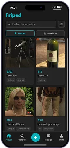 LB-PHONE APP | Vinted experience for FiveM