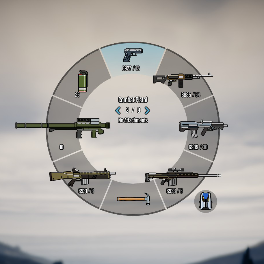 Colored Weapon Icons