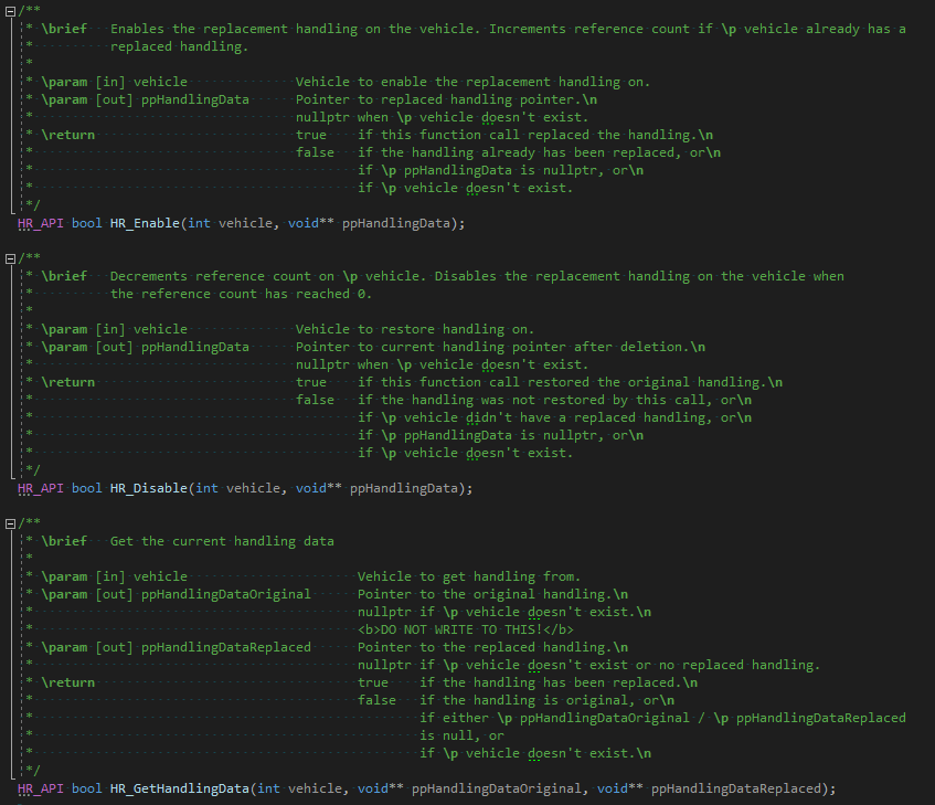 Handling Replacement (Library)