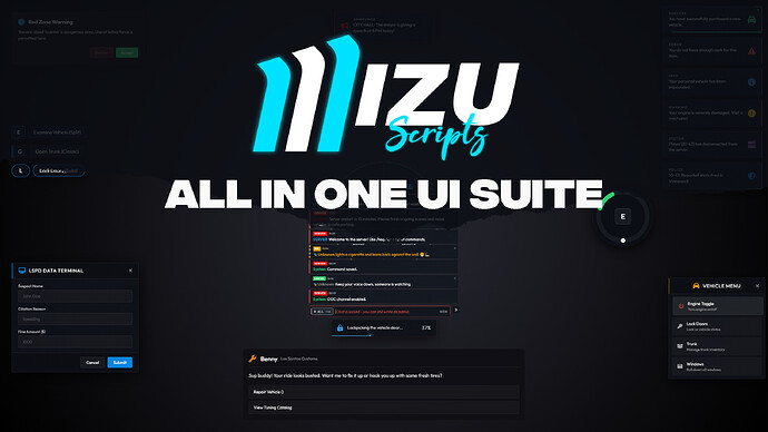 Mizu Interface - All-In-One Interaction Suite