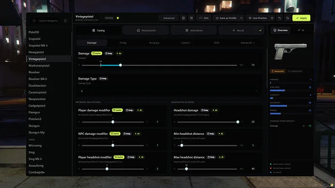Weapon Meta Editor (Ai)