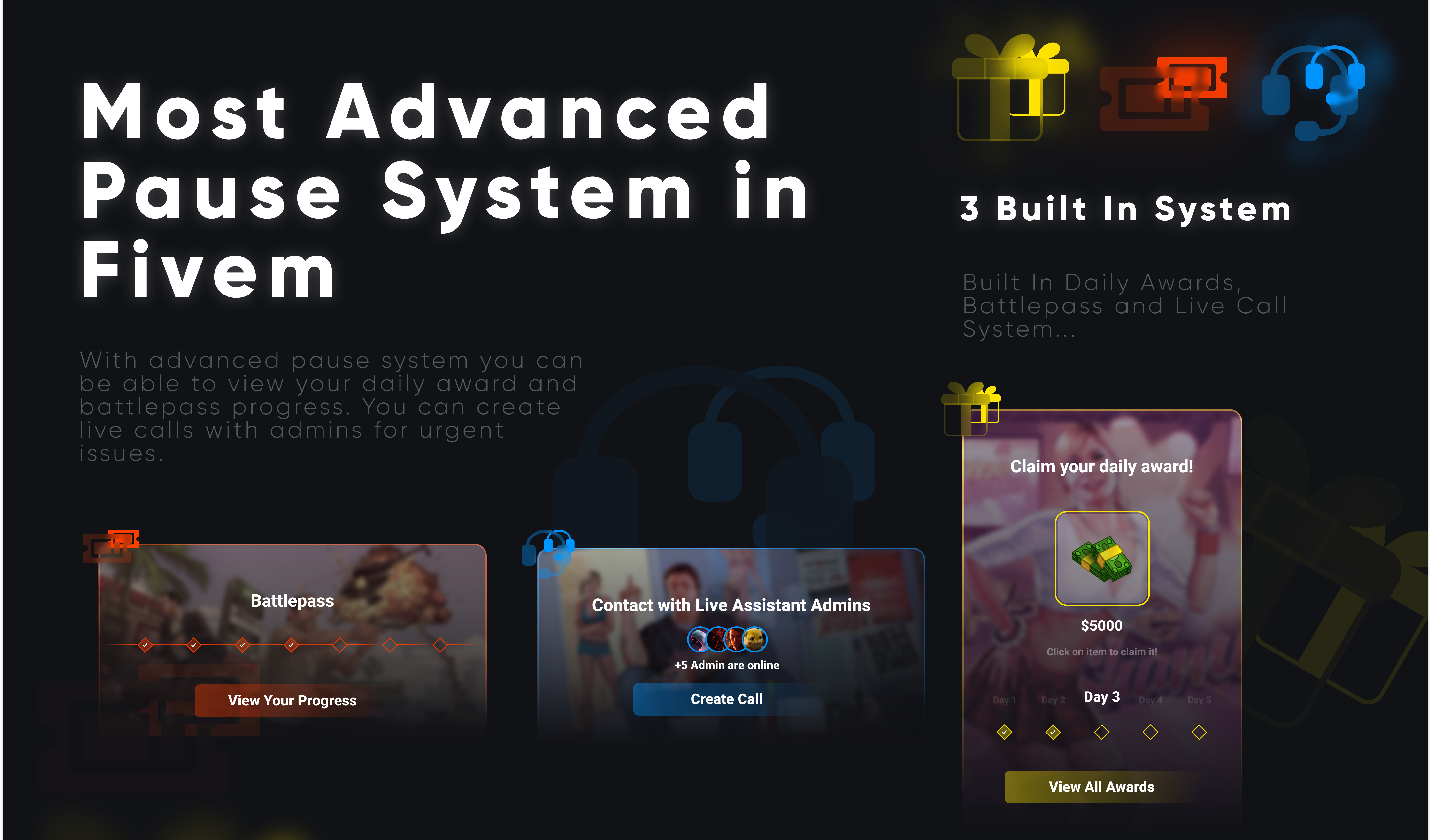 FiveM Mod CodeM mPausemenu — Advanced Pause Menu 3