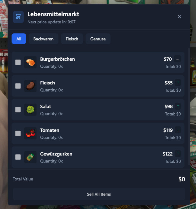 FourTwenty Dynamic Market product preview for ESX FiveM servers