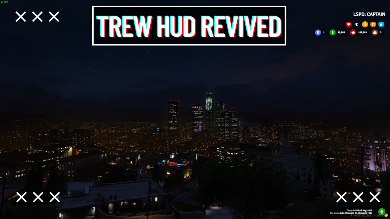Trew HUD UI product preview for ESX FiveM servers