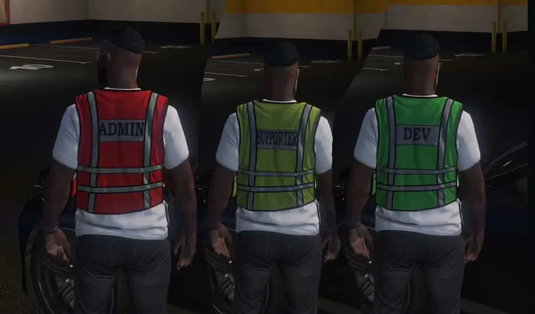 Admin/Staff vests