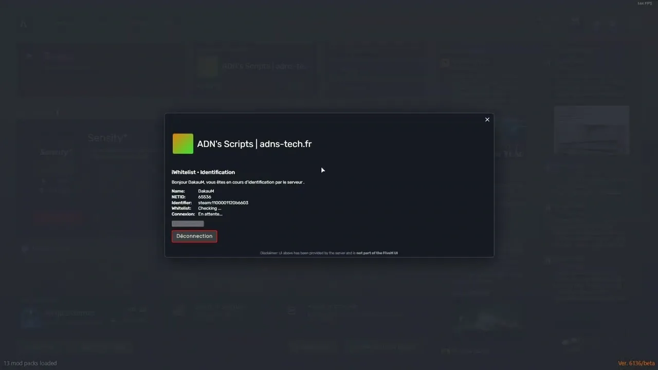 ADN’s Whitelist System FiveM Script - standalone 2