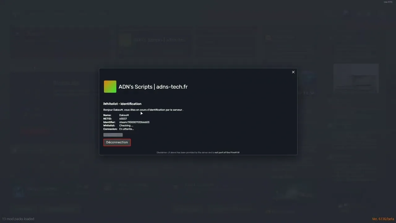 ADN’s Whitelist System FiveM Script - standalone 5