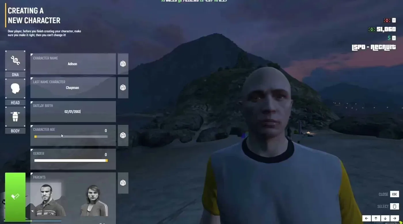 Advanced Character Creator System [Standalone] FiveM Script - esx 4