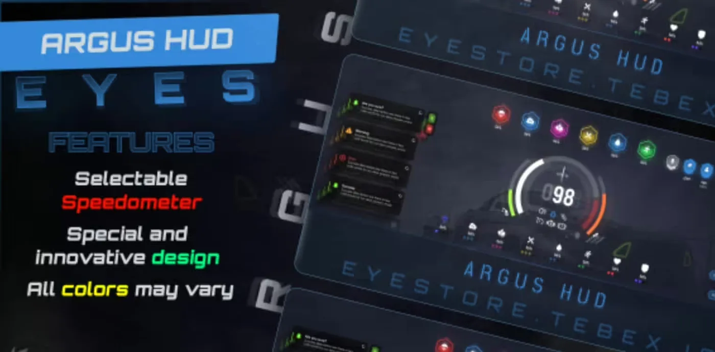 Argus HUD esx FiveM Script
