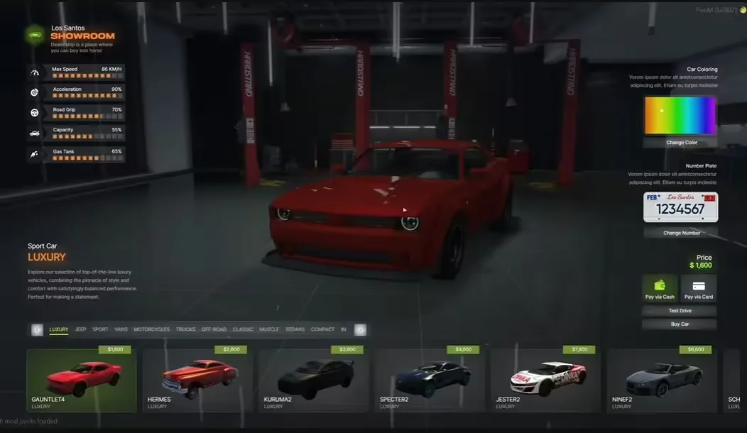Argus Vehicle Shop (ESX/QB) FiveM Script - esx 2