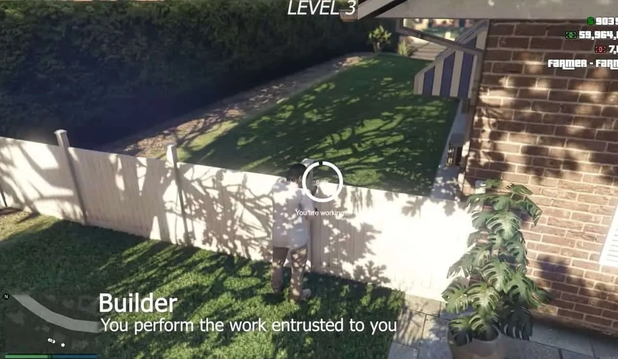 Builder Job (Leveling System) FiveM Script - esx 3