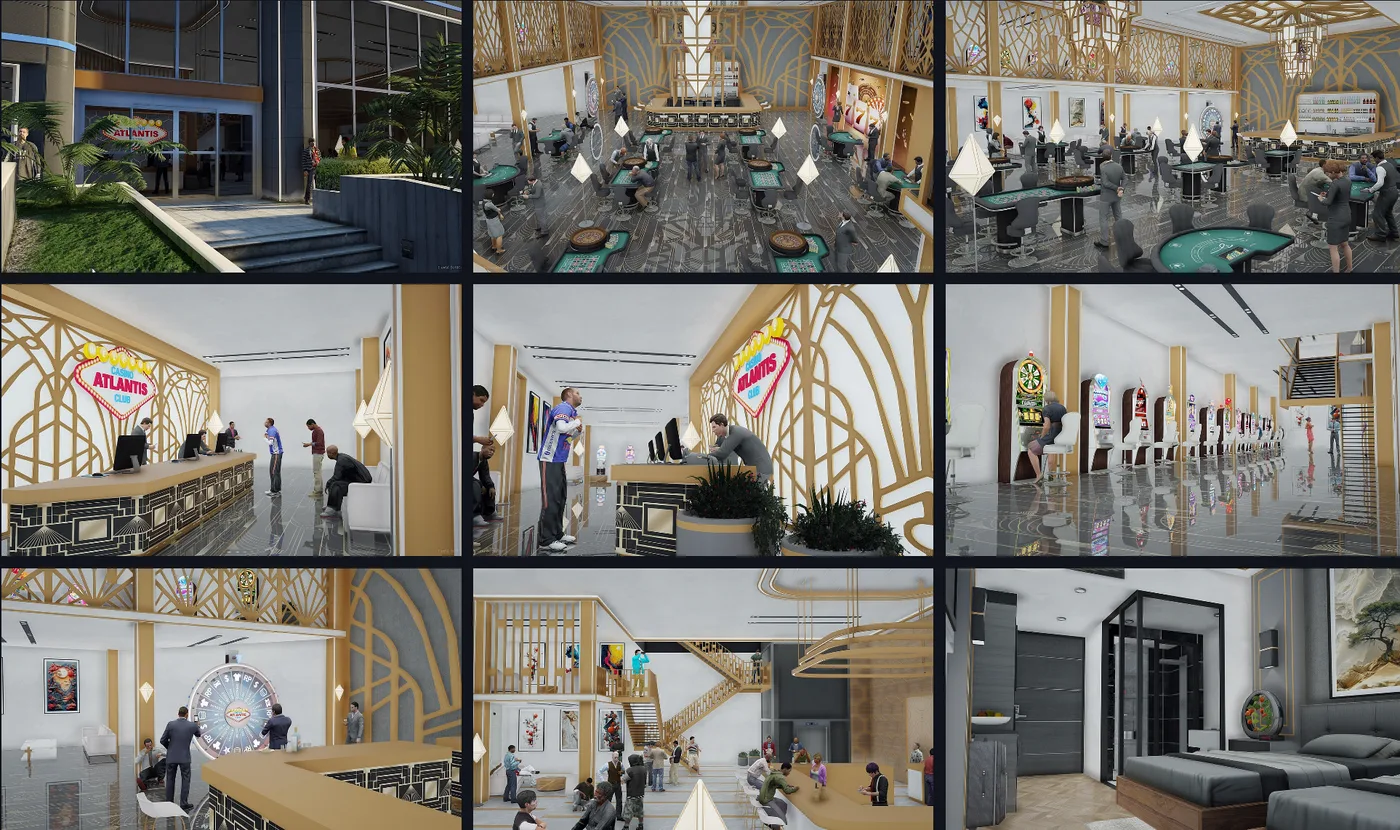 Casino Atlantis Club FiveM Script - esx 2