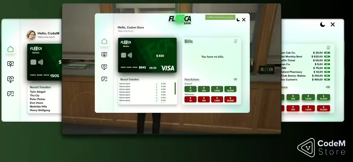 CodeM Fleeca (QB) FiveM Script - qbcore 3
