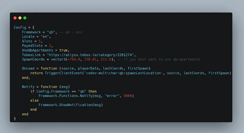 CodeV MultiCharacter