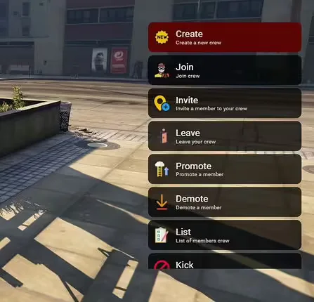 Crew System with Player Blip