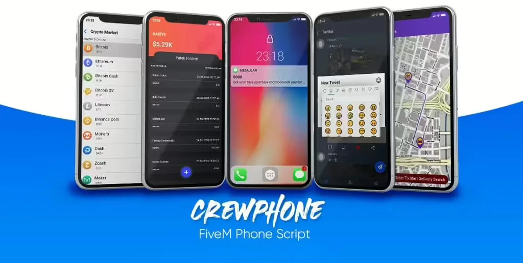 CrewPhone (best gcPhone) FiveM Script - esx 2