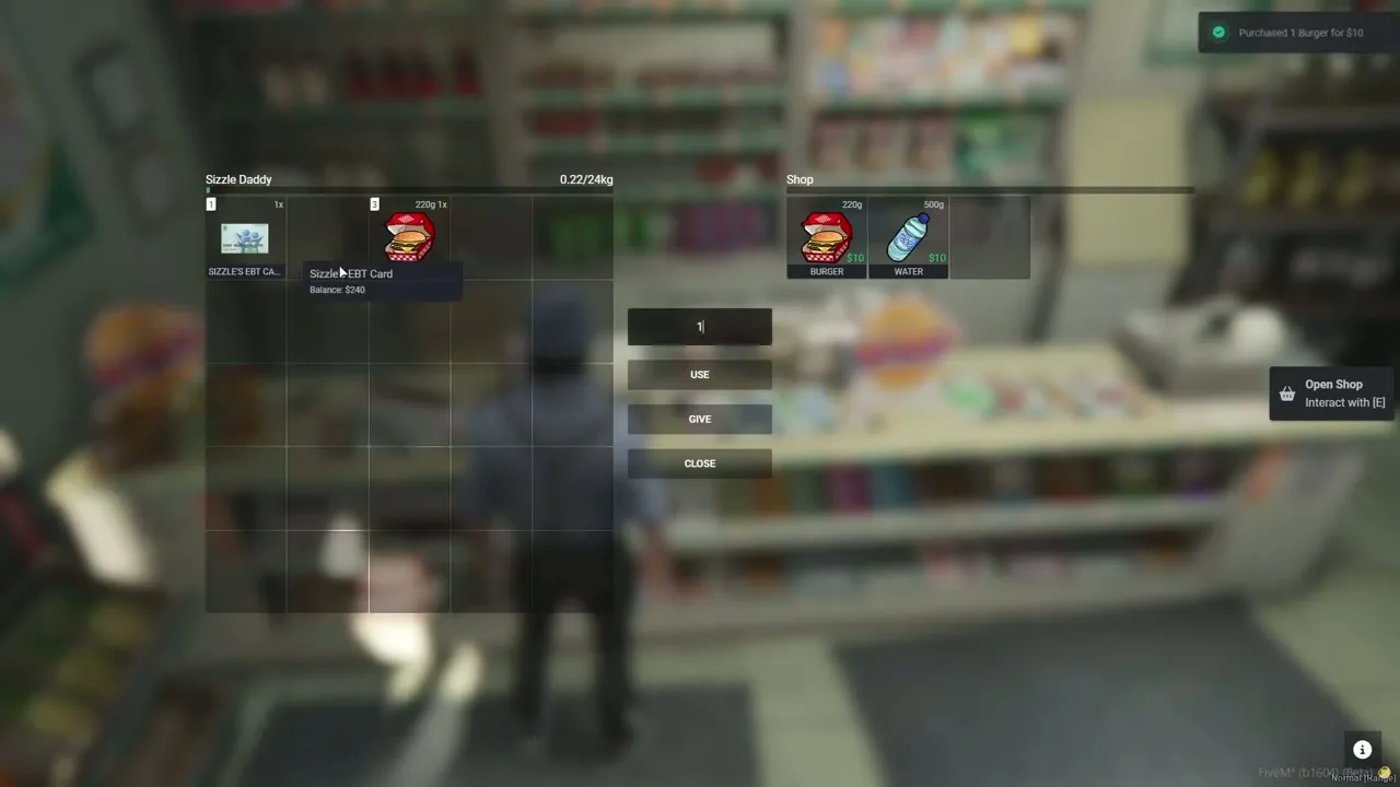 EBT / Food Stamp FiveM Script - esx 10