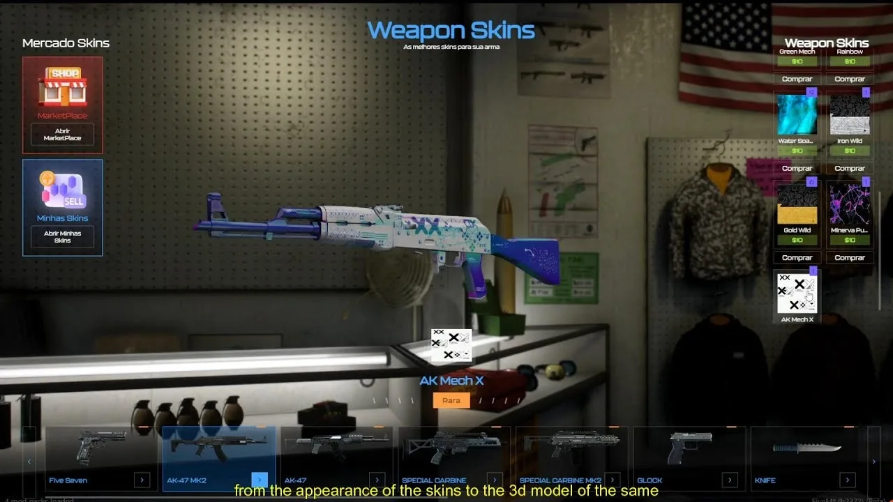 Energy Skins Weapons V2 - ESX - QBCORE