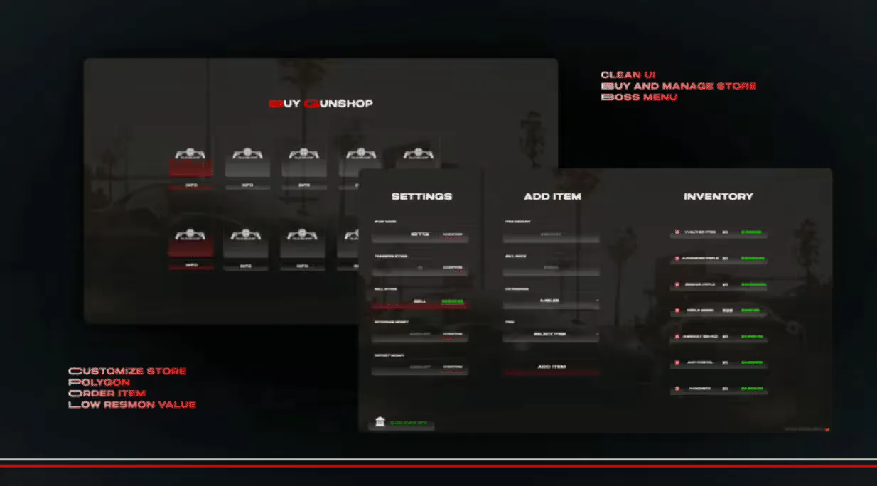 Expanded purchasable weapon shop system (Premium) FiveM Script - esx 3