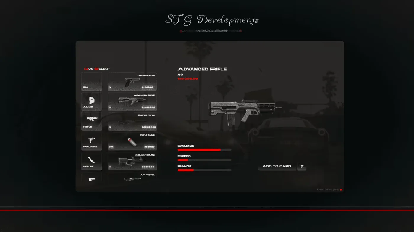 Expanded purchasable weapon shop system (Premium) FiveM Script - esx 2