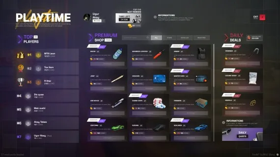 FiveM Playtime Shop V2