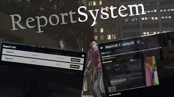 FiveM Report Player System