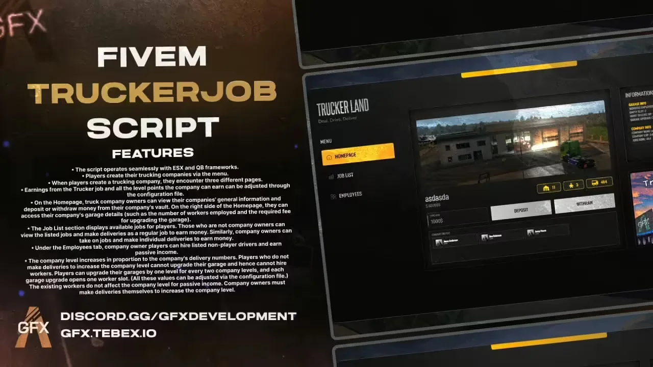 GFX Trucker Job