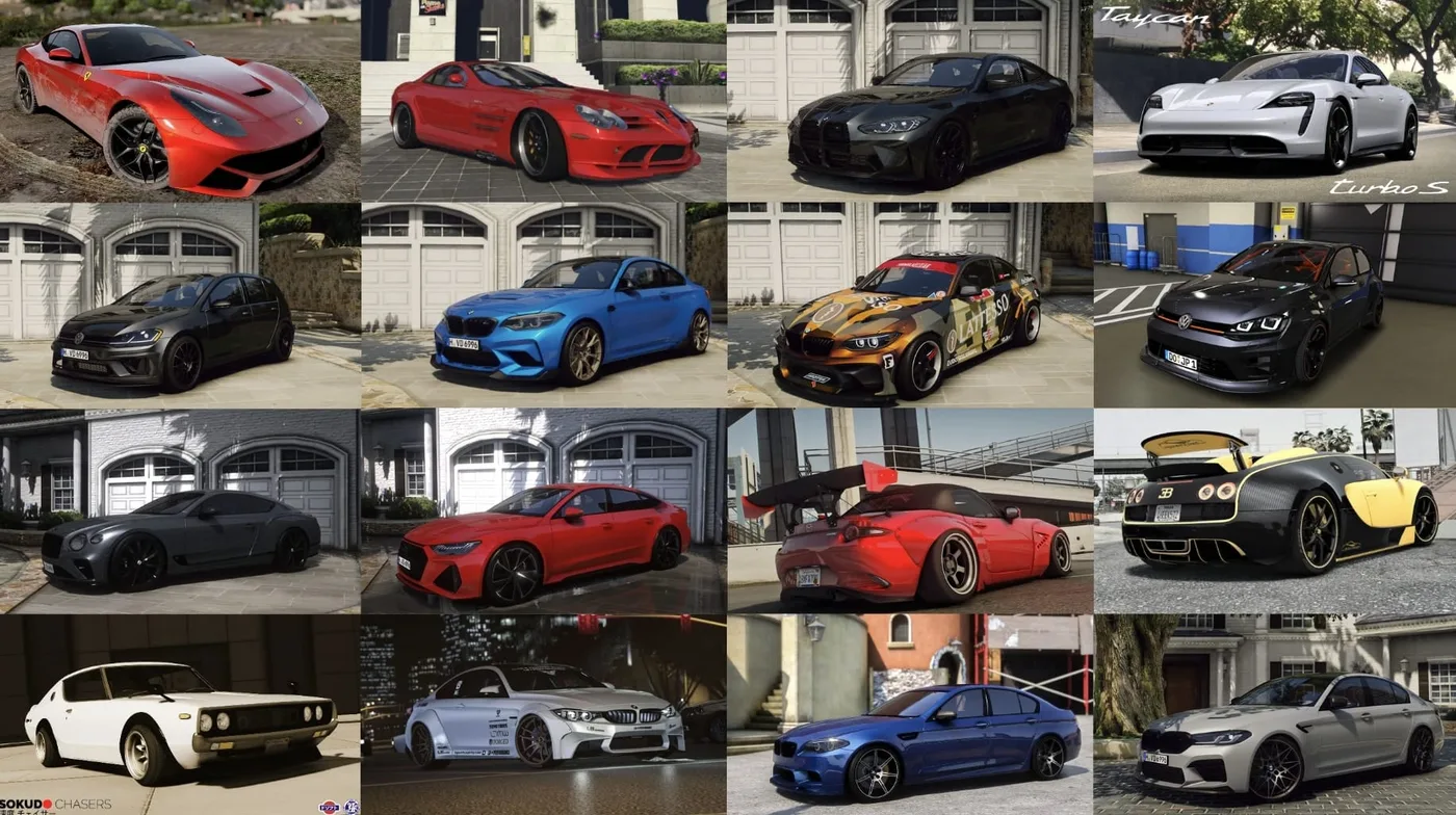 GTA 5 Ultimate Car Pack FiveM Script - esx 4