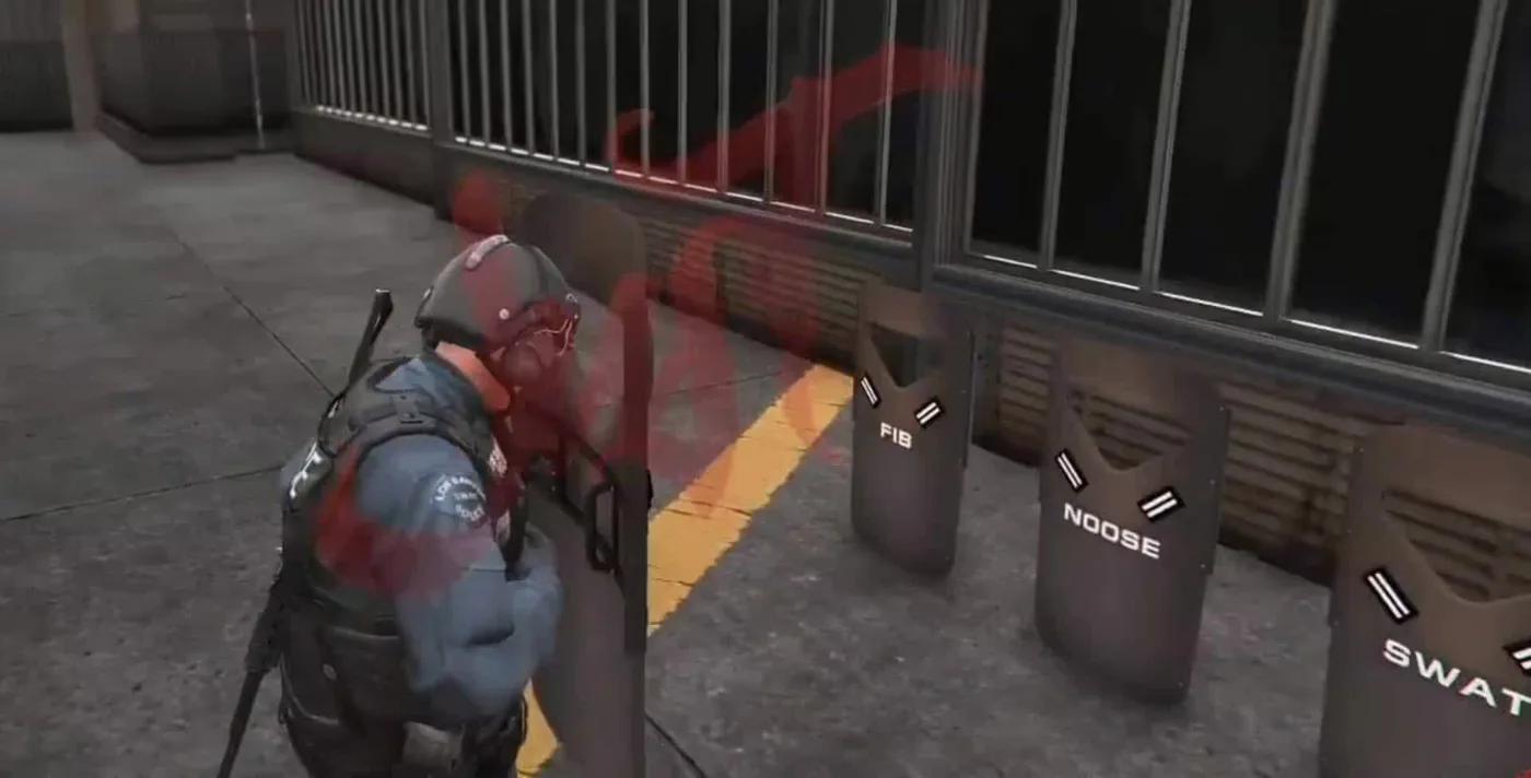 GTA V Ballistic Shield Custom Props (SWAT) product preview for esx FiveM servers