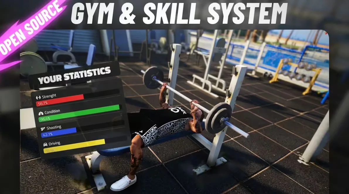 GYM & SKILLS product preview for esx FiveM servers