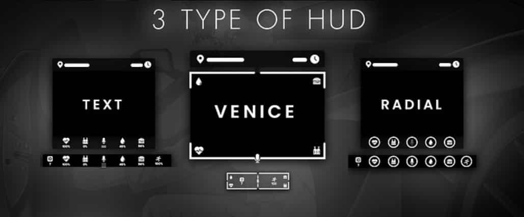 BLVCK HUD (Black Hud) V2 FiveM Script - esx 2