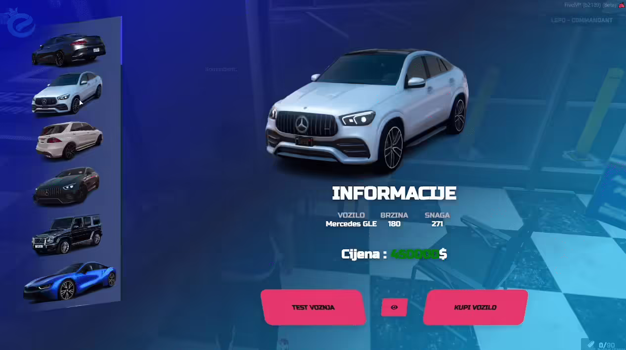 ESX Vehicle Shop