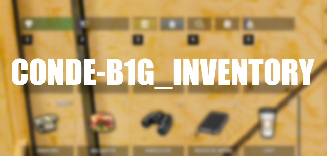 Conde B1g ESX Inventory