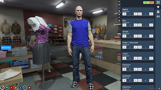 NoPixel Clothing Menu