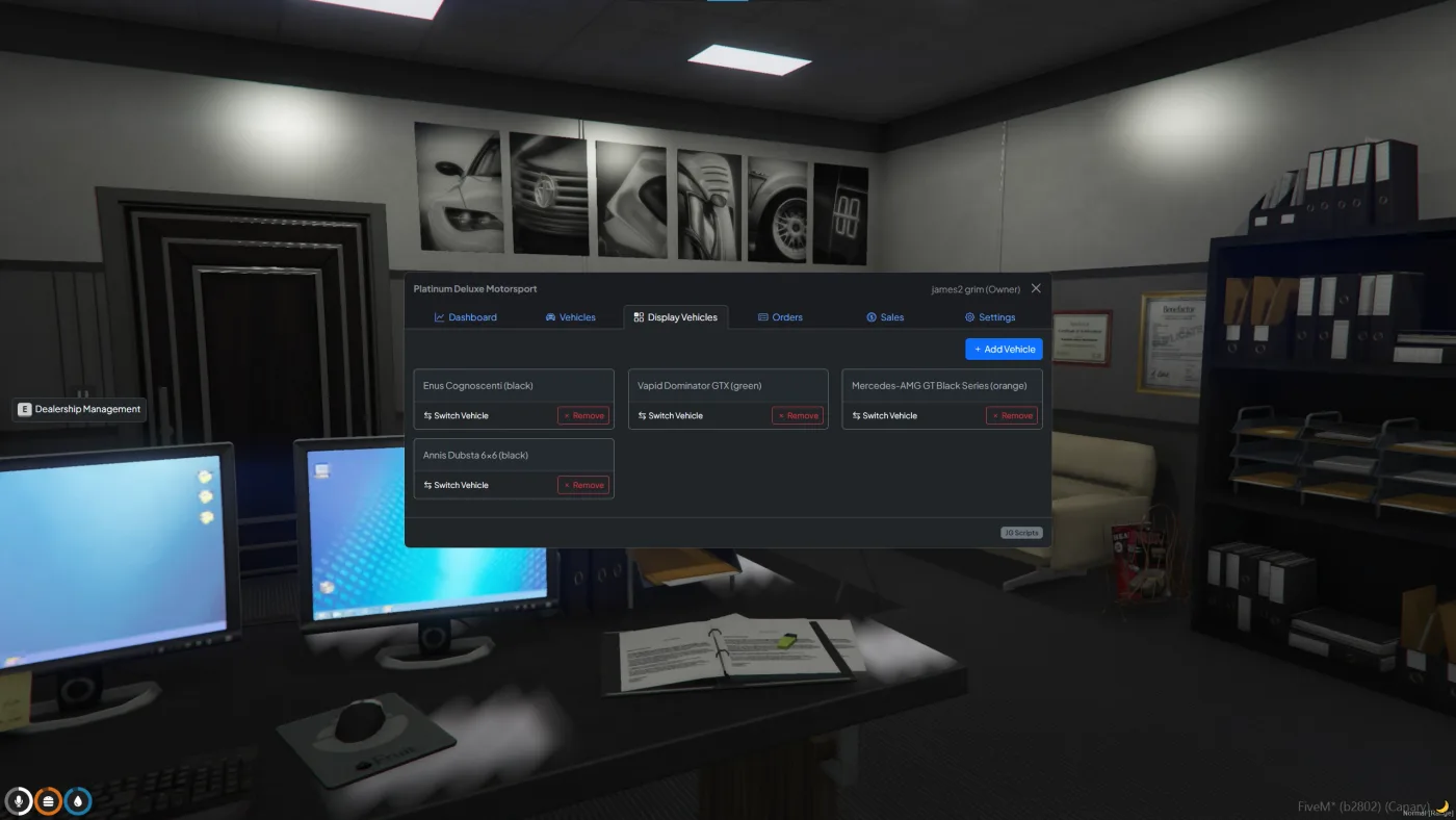 JG Dealerships FiveM Script - esx 2
