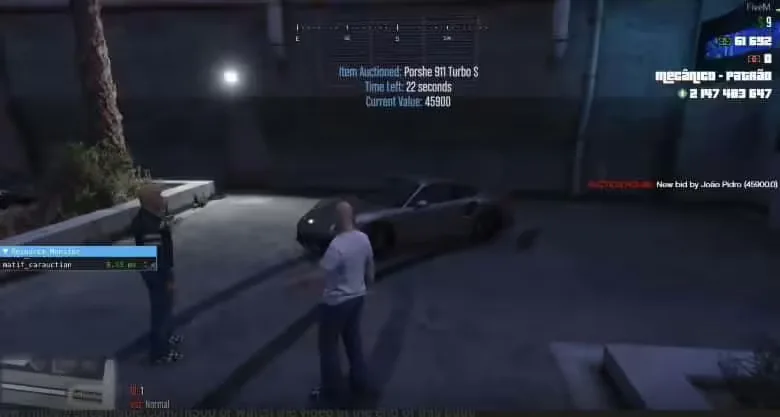 Matif Car Auction product preview for esx FiveM servers