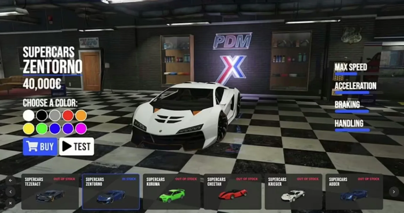 okok Vehicle Shop (QBCore / ESX) FiveM Script - esx 2
