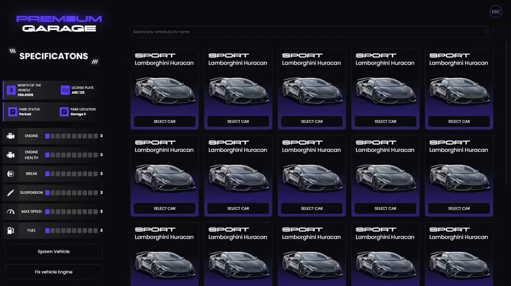 2NA Premium Garage [Manageable Garage System]