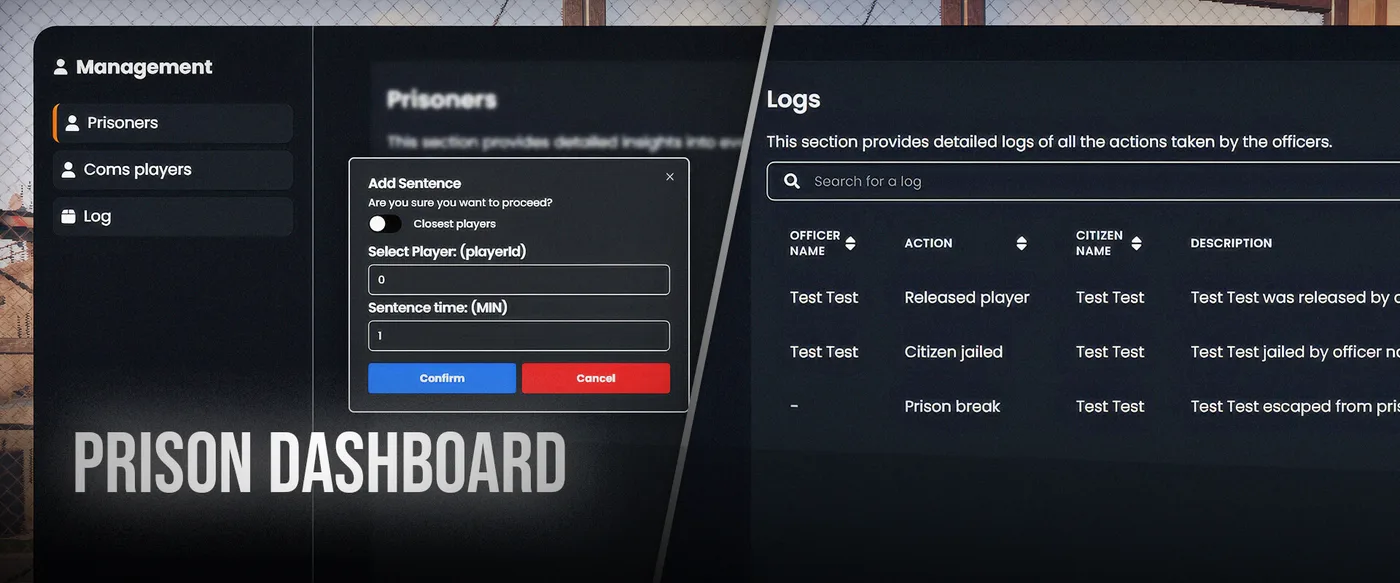 Prison all-in-one system FiveM Script - esx 6