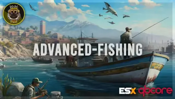 Pug Fishing product preview for esx FiveM servers