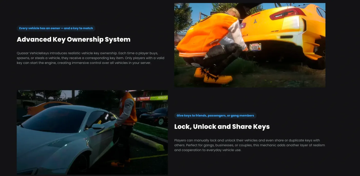 Quasar Vehiclekeys 2.0 FiveM Script - esx 4