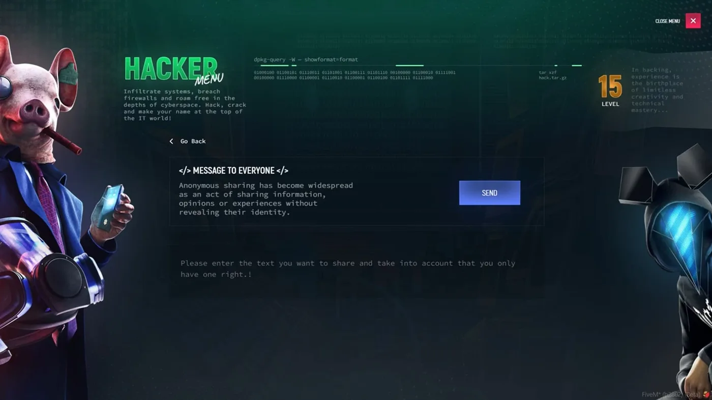 Realistic Hacker Menu FiveM Script - esx 5