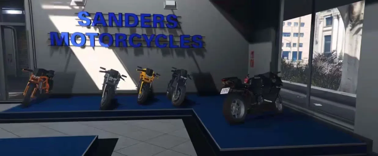 Sanders Motorcycle Dealership FiveM Script - esx 3