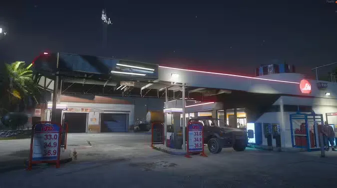 Sandy Gas Station product preview for esx FiveM servers
