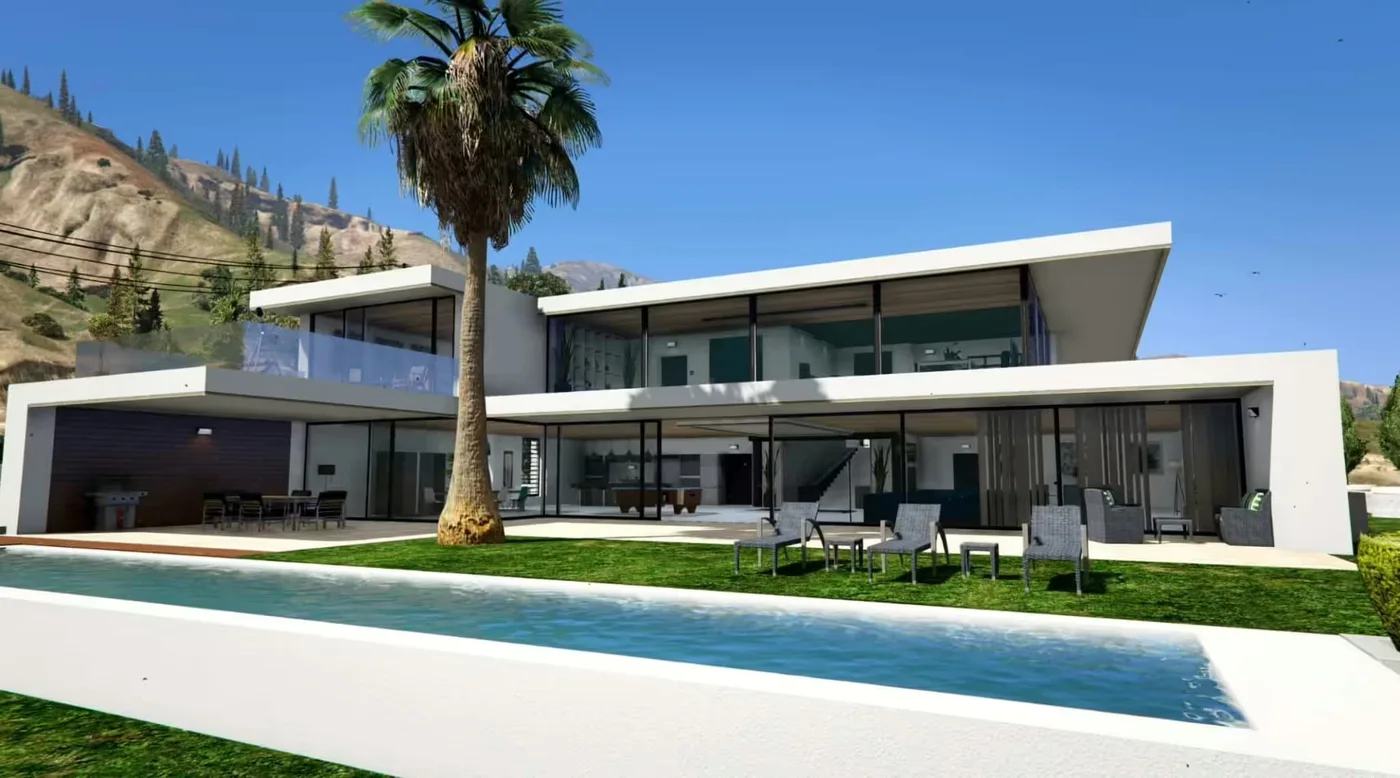 Shiny Mansion MLO product preview for Standalone FiveM servers